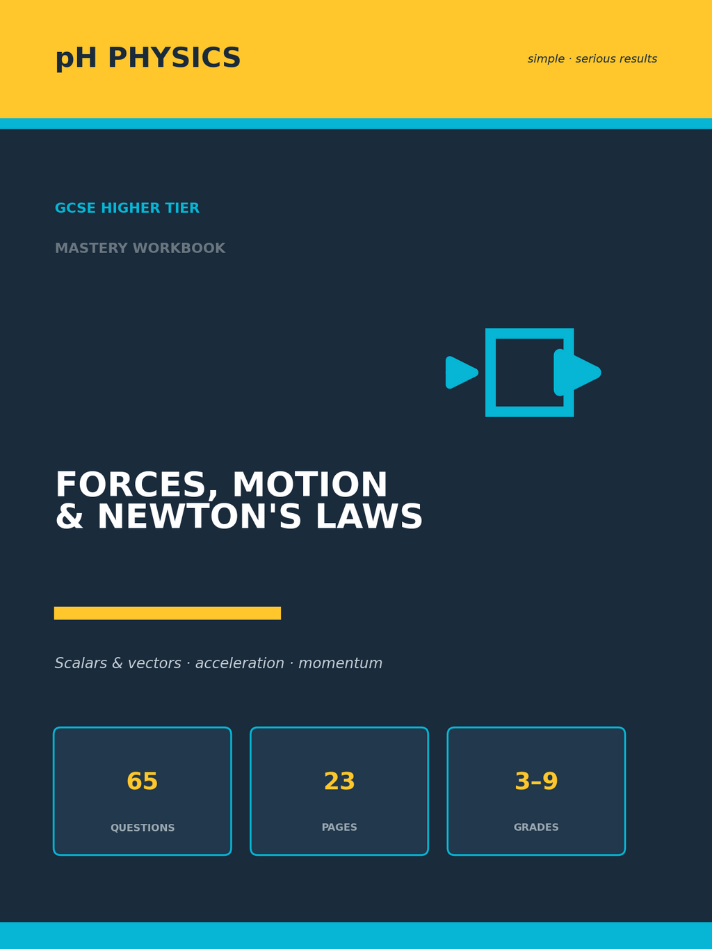 pH Physics · Forces, Motion & Newton's Laws Mastery Workbook
