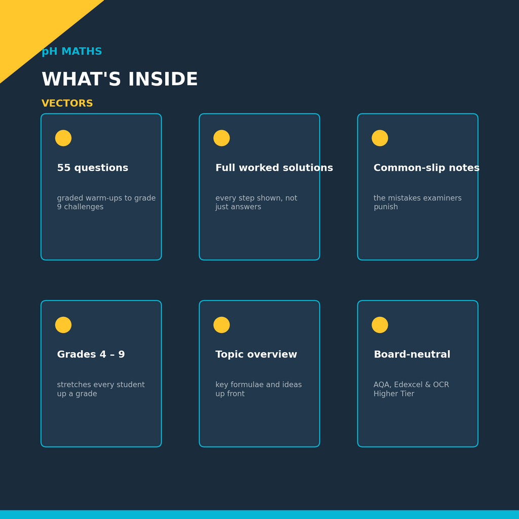 pH Maths · Vectors Mastery Workbook