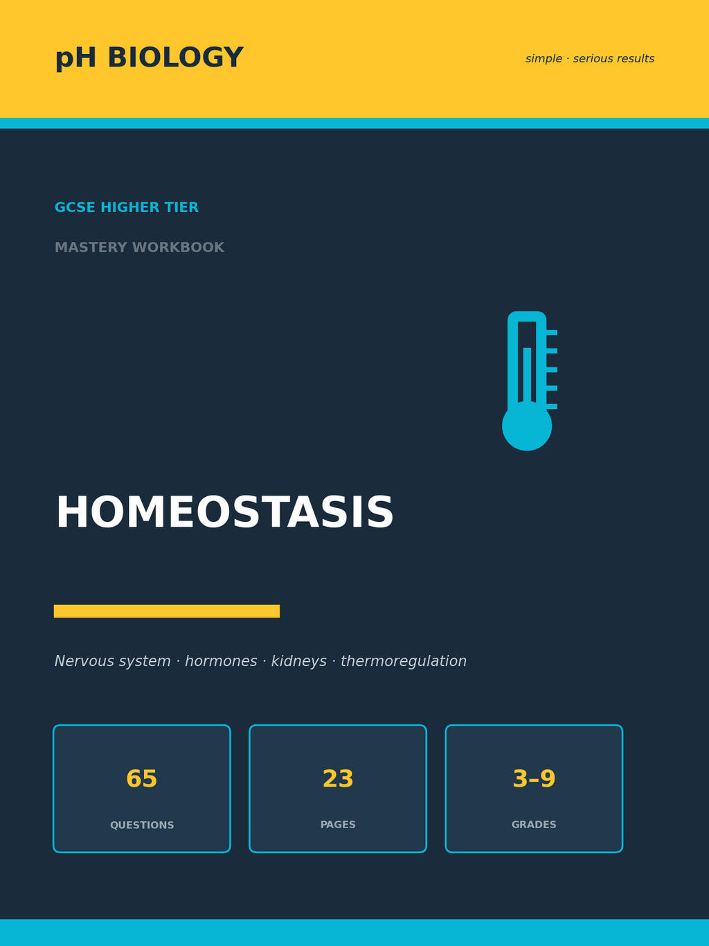 pH Biology · Homeostasis Mastery Workbook