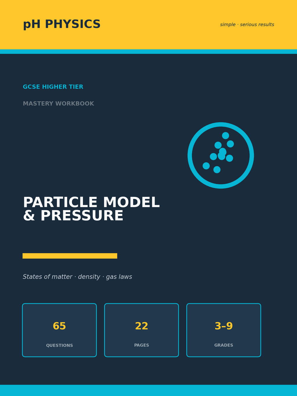 pH Physics · Particle Model & Pressure Mastery Workbook