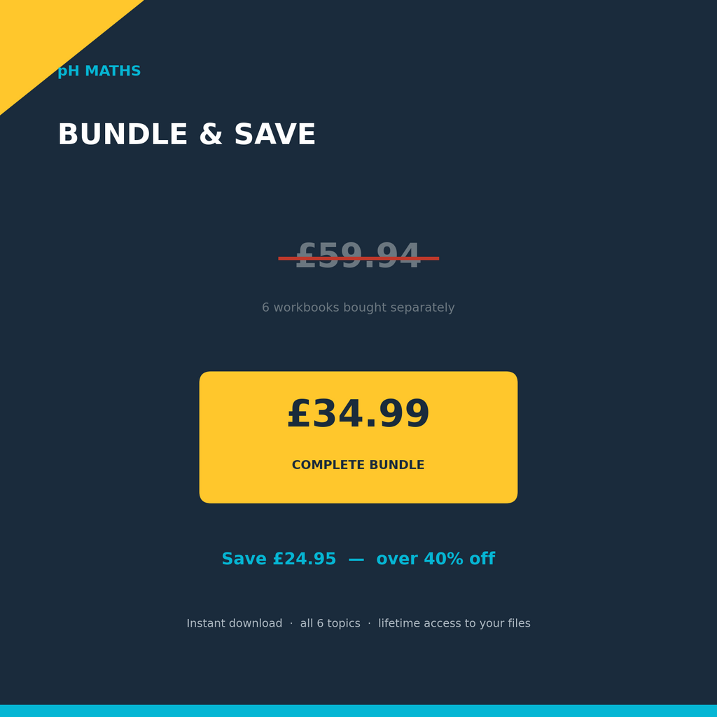 pH Maths · The Complete GCSE Higher Bundle — 6 Mastery Workbooks
