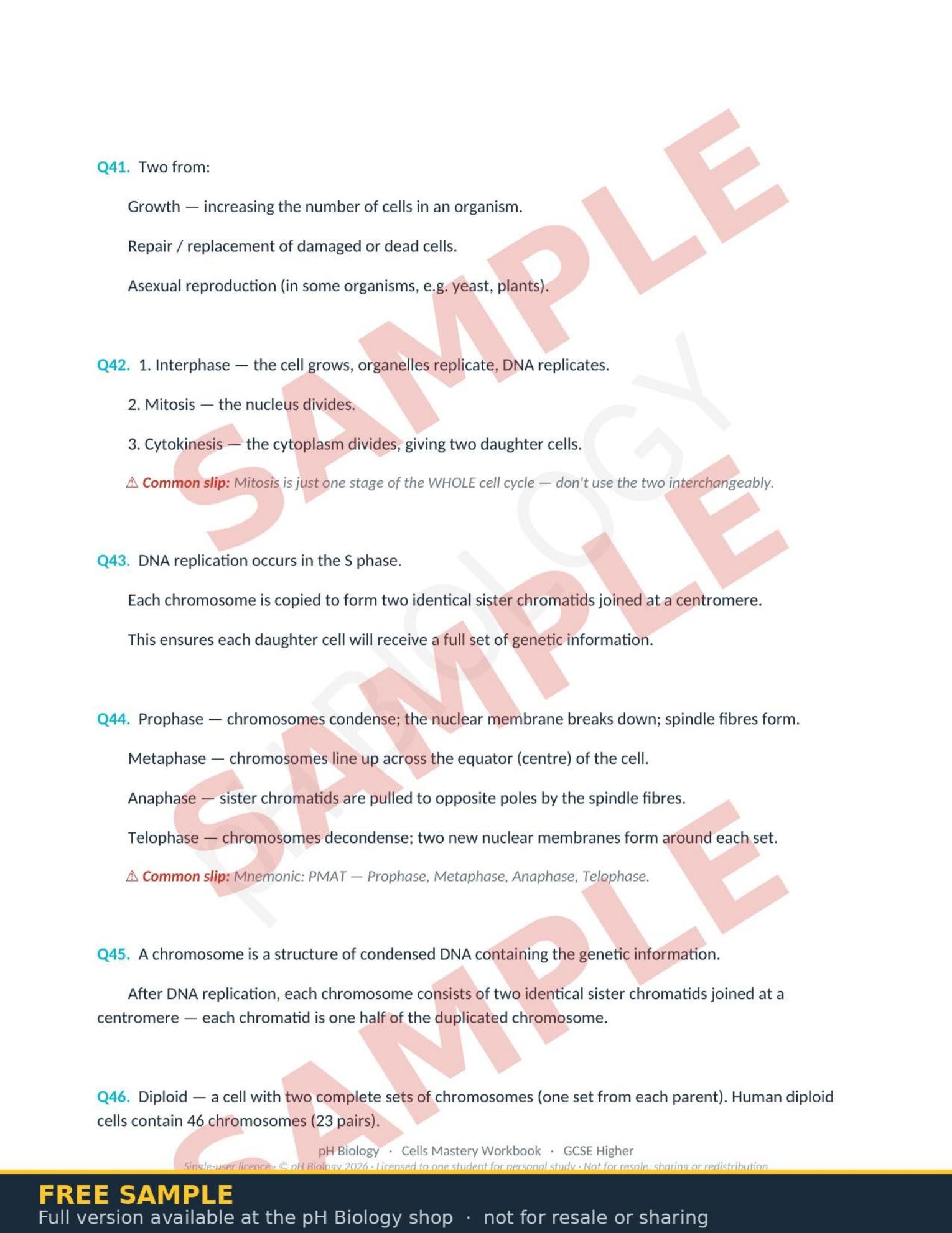 pH Biology · Cells, Microscopy & Cell Transport Mastery Workbook