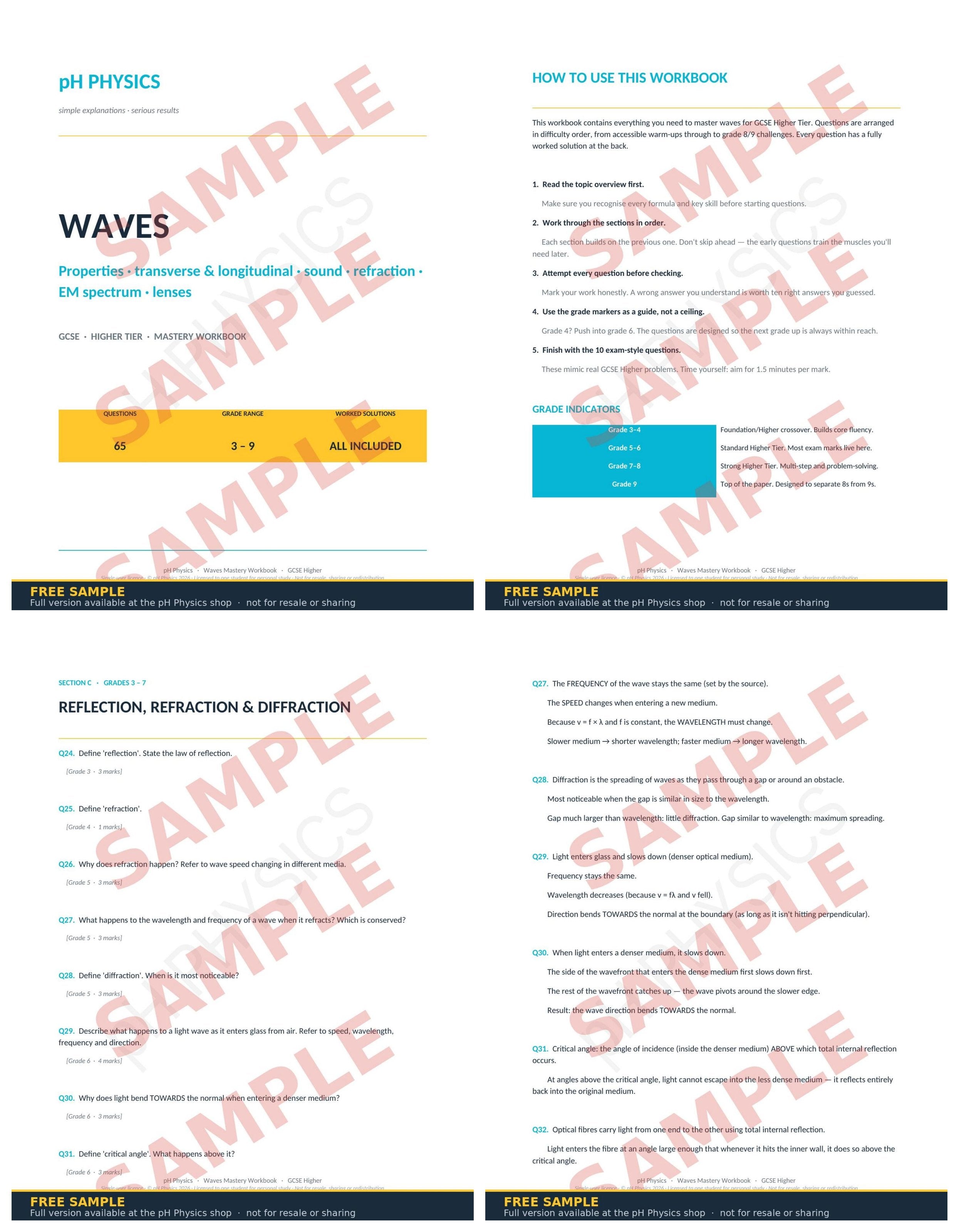 pH Physics · Waves Mastery Workbook